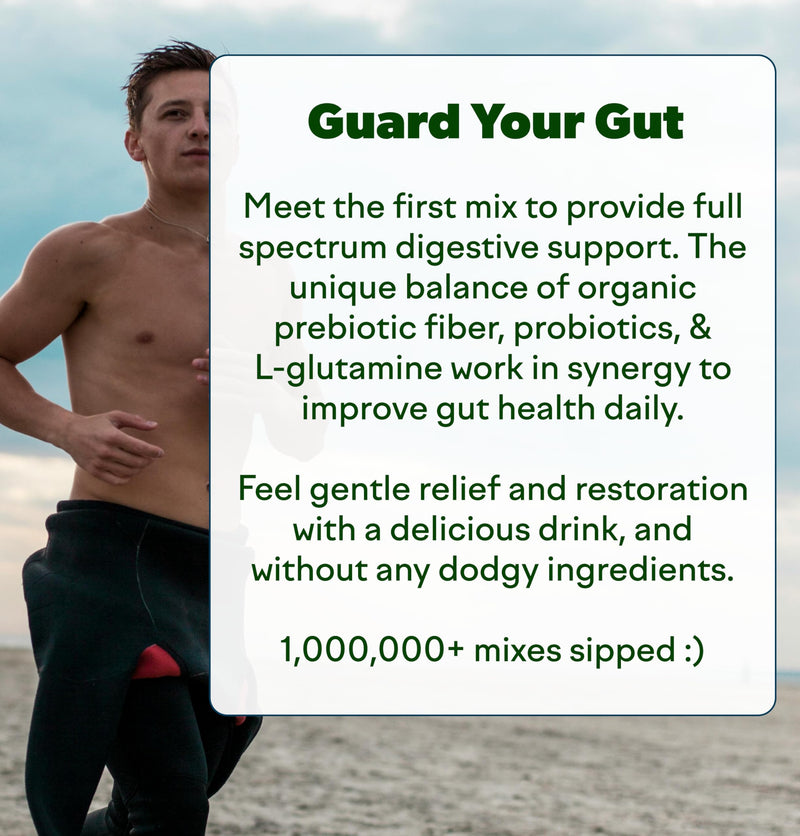 [Australia] - Feel Goods Gut Guardian, Organic Fiber, Probiotic & Prebiotic Powder, Sugar Free, Herbs for Bloat, Gut Health Support, Digestive Health for Men & Women, Non GMO, Vegan, Strawberry Kiwi, 30 Servings 6.5 Ounce (Pack of 1) 