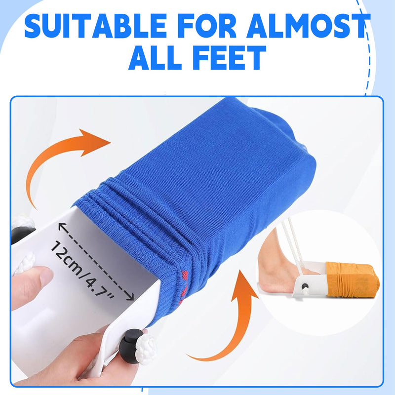 [Australia] - Sock Aids for Putting On Socks Kit - (Sock Helper + 35 Inch Dressing Stick with Sock Remover & Shoe Horn) - Flexible Sock Assistant Device for Seniors & Limited Mobility No Bending 