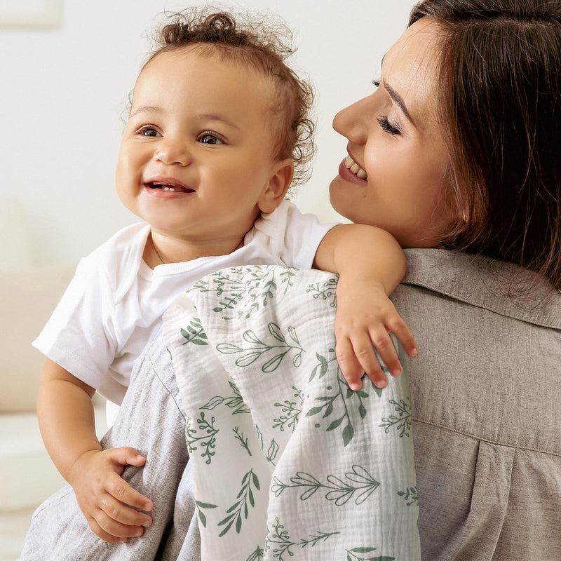 [Australia] - Muslin Swaddle Blankets for Newborn, 3 Pack Breathable Soft Receiving Blanket, Large 38 x 40 inches Swaddle Wrap Burping Clothes, Essentials Infant Shower Items, Toddler Gift (Bright Colors) Bright Colors 