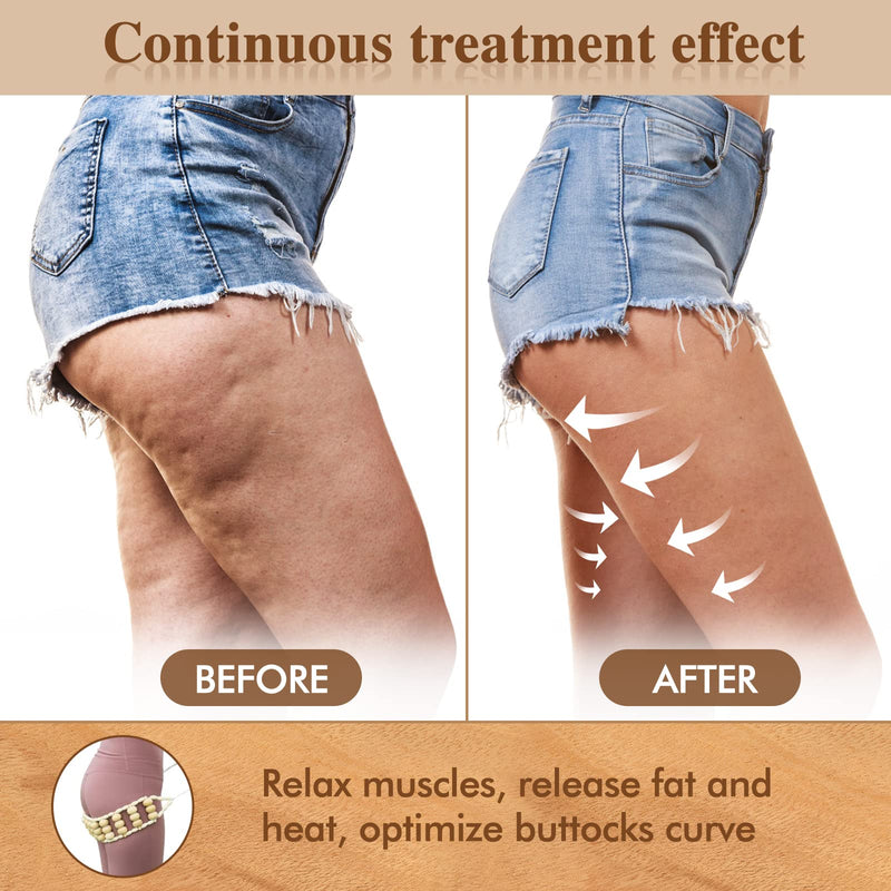 [Australia] - 4 in 1 Wood Therapy Massage Tools Lymphatic Drainage Massager Kit - Maderoterapia Kit - for Gua Sha Massage, Anti Cellulite, Body Sculpting, Get Rid of Cellulite 