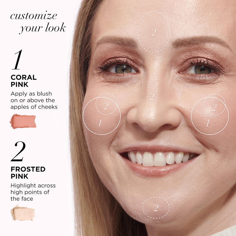 [Australia] - IT Cosmetics Celebrate Glow Face & Eye Makeup Palette - Multitasking Blush, Highlight & Eyeshadow Palette in Matte, Pearl & Shimmer Shades 