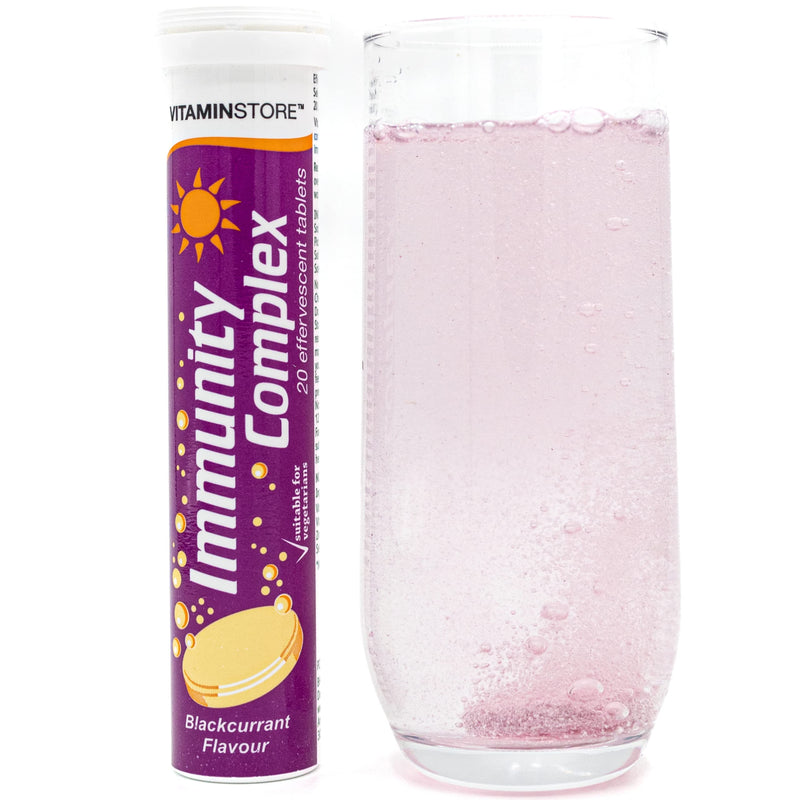 Vitamin Store Variety Pack Effervescent Tablets - 6 Packs Variety of 20 Flavoured Dissolvable Fizzy Supplement - Contains Vitamins C, D, Zinc & Selenium