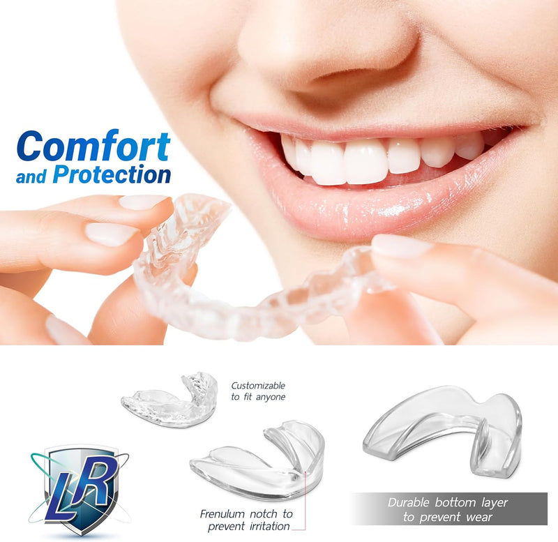 [Australia] - Dental Guard, 6 x Nightguard 3 x Sizes, TMJ Mouth Guard for Grinding Teeth at Night Jaw Clenching & Bruxism Sleeping Bite Guard - Night Guard for Teeth Grinding Mouth Guard for Sleep (Teal) Teal 