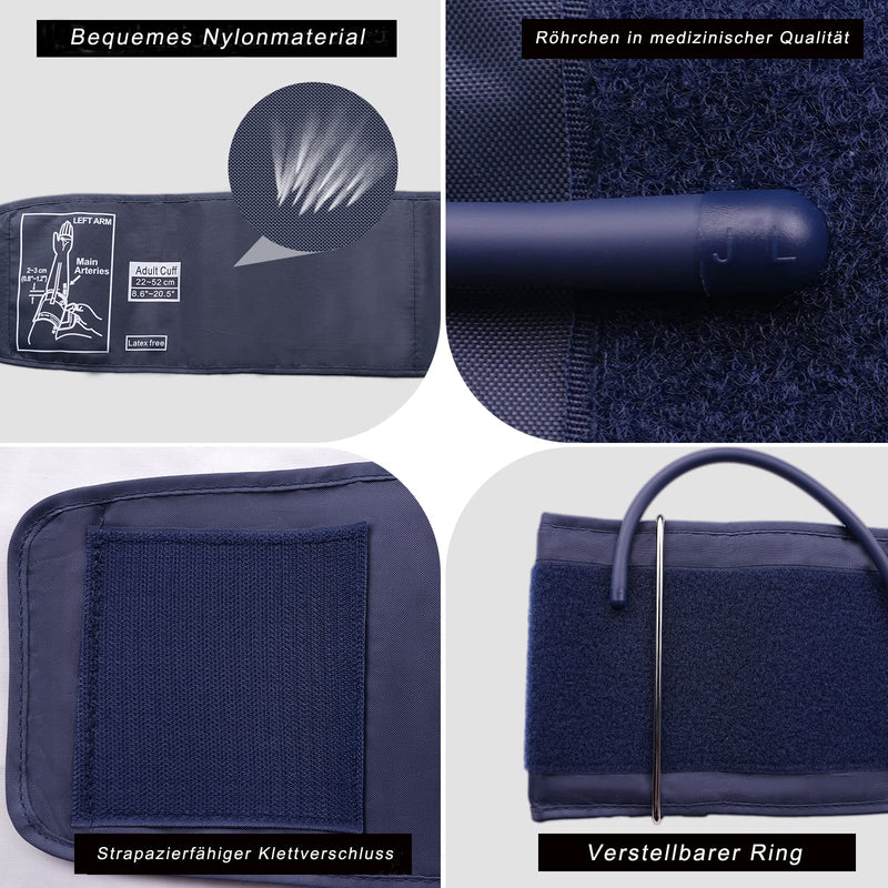 [Australia] - Extra Large Blood Pressure Cuff Arm for Omron, Feifuns 8.6''-20.5'' XL Large Arm Replacement Cuff, Blood Pressure Cuff for Large Arm (BP Device Not Included) Xl-blue 