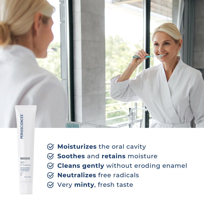 [Australia] - PerioSciences AO ProToothpaste Hydrating with Nano Hydroxyapatite, Remineralizing, 3 fl oz / 90ml 3 Fl Oz (Pack of 1) 