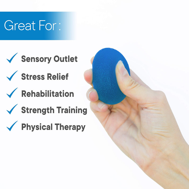 [Australia] - RMS 4-Pack Hand Exercise Balls - Physical & Occupational Therapy Kit for Strengthening Grip & Reducing Stiffness - Arthritis Pain Relief Exerciser for Rehabilitation, Fidget, Stress Relief 
