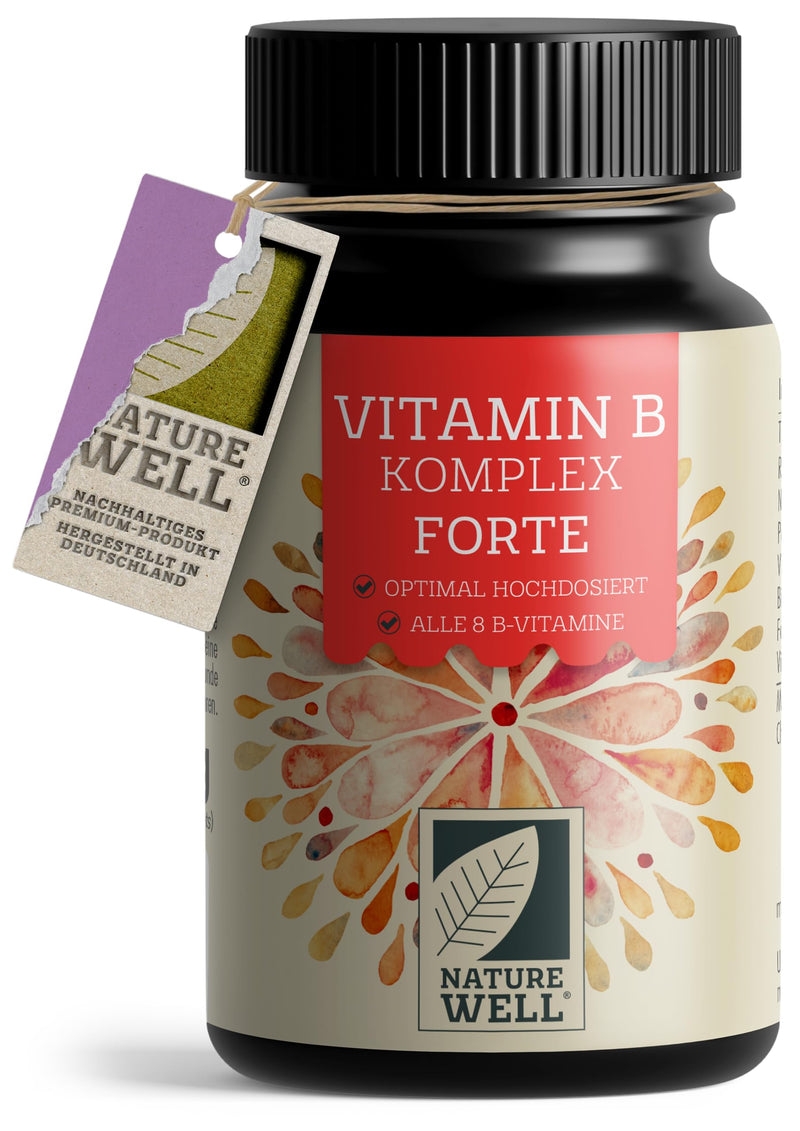 [Australia] - High-dose vitamin B complex - 180 tablets - all 8 essential B vitamins in bioactive form - with folic acid, choline & myo-inositol (co-factors), laboratory tested with certificate & vegan 1x 180 tablets 