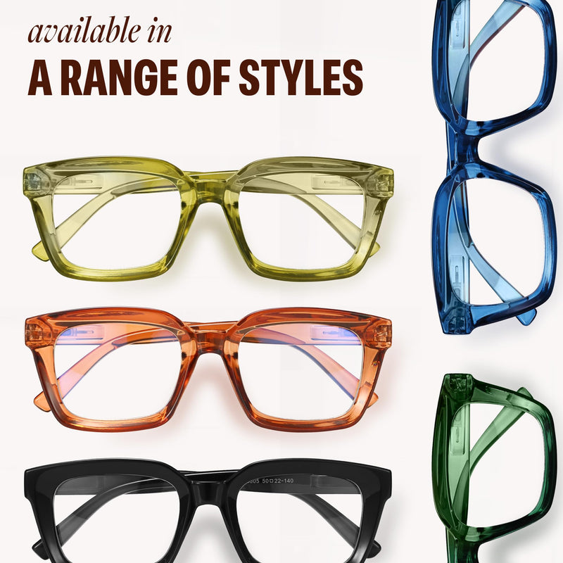 [Australia] - IBOANN Oversized Blue Light Glasses for Woman, Funky Fashion Glasses With Preppy Look, Reduce Screen Fatigue Computer Glasses Medium A1 Coco Tortoise 1 