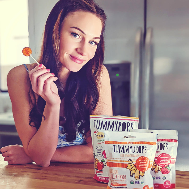 [Australia] - USDA Organic Strawberry Ginger Tummydrops, Gluten Free & Vegan, 33 Individually Wrapped Organic Ginger Lozenges 