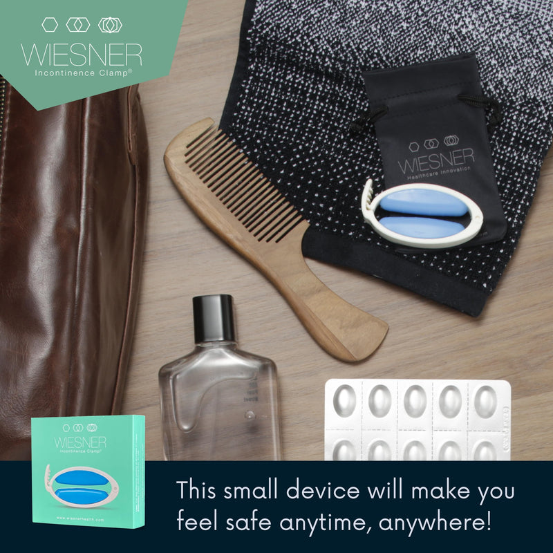 [Australia] - Wiesner Incontinence Clamp Value Pack Kit = Wiesner Clamp + Replacement Pads - Wiesner Male Incontinence Clamp - 3 Adjustable Sizes - Comfort & Confidence All Day Long - Best Penile Clamp! 