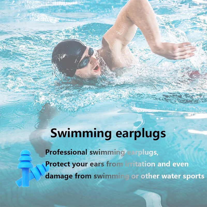 [Australia] - Earplugs for Sleeping,8 Pairs Noise Cancelling Silicone Earplugs for Sleeping Swimming Snoring Concerts 8 pairs 