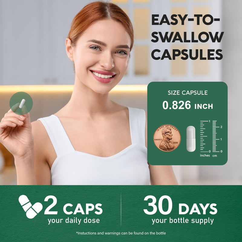 [Australia] - Thyroid Support for Women - Selenium 200 mcg | Zinc & Iodine | L-Tyrosine | Magnesium | Adaptogen Herbs - 20-in-1 Antioxidant & Immune Support - Vegan, NON-GMO, Lab Tested - 60 Capsules, Made in USA 