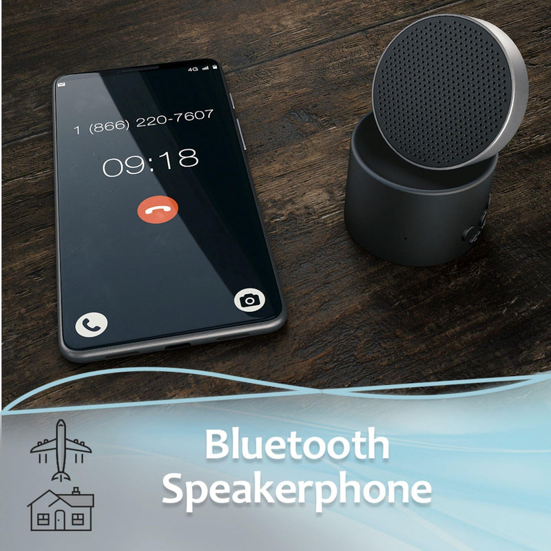 [Australia] - LectroFan Micro2 Non-Looping Sound Machine and Stereo Bluetooth Speaker with White Noise, Fan, and Ocean Sounds for Sleep, Relaxation, Privacy, Study, and Audio Streaming Black 