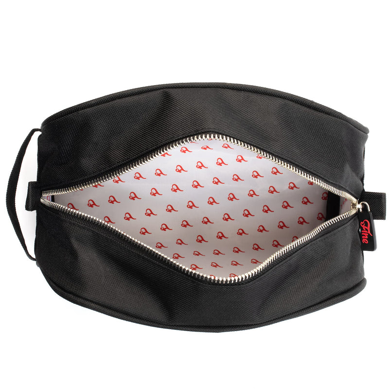Fine Dopp Kit - Men's Toiletry Bag for Travel, Large Capacity, Durable Luggage Quality Vinyl, Water Resistant Liner, Organize Shaving Supplies & Bathroom Essentials, Black