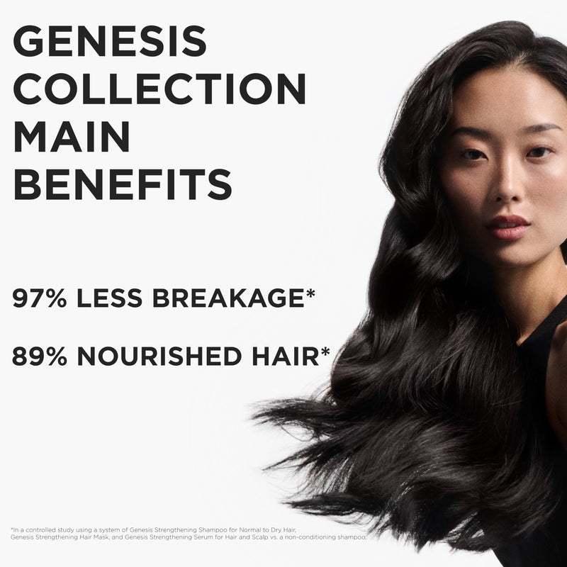 "Kerastase Genesis Strengthening Fondant Renforcateur Conditioner - For Normal To Dry Hair, Gently Cleanses & Helps Reduce Hair Fall, For Weak or Damaged Hair, Strengthens, Detangles & Hydrates 6.8 Fl Oz (Pack of 1)