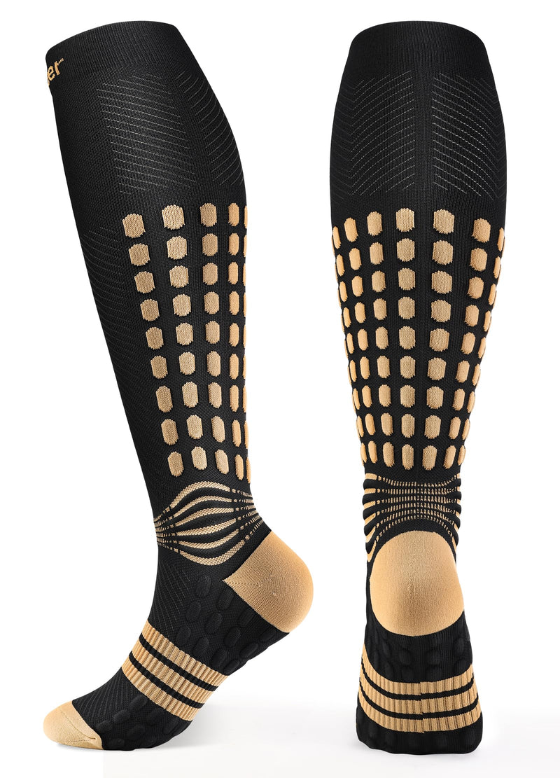 [Australia] - NEENCA Copper Compression Socks, Medical Knee-High Graduated Stockings, Ankle Support for Injury Recovery & Pain Relief, Women & Men Circulation, Swelling, Travel, Pregnancy, Flying‚Äî1 Pair, 20-30 mmHg Medium High Copper 