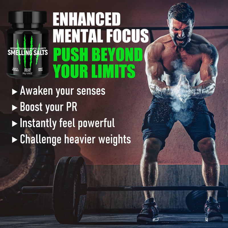 [Australia] - Potent Salts Wake Up for Athletes, Instant EnergySalts, for Athletes in Hockey, Weightlifting and Powerlifting - Activate Before Smelling, Enhanced Focus & Motivation-Green-30g Green 