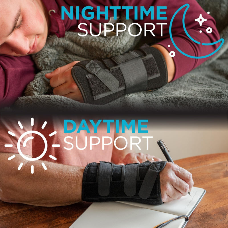 [Australia] - BraceAbility Gaming Wrist Brace - Video Game Support Guard for Console, Laptop, or PC Computer Keyboard and Mouse Gamer with Repetitive Strain Injury (RSI) Pain or Carpal Tunnel Syndrome (Left Hand) Left 