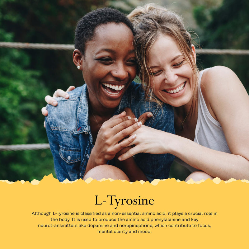 Solaray L-Tyrosine Free-Form Amino Acid Supplement 1000mg - 100 High Strength Capsules - 500mg L Tyrosine per Capsule - Lab Verified, Gluten Free 100 count (Pack of 1)