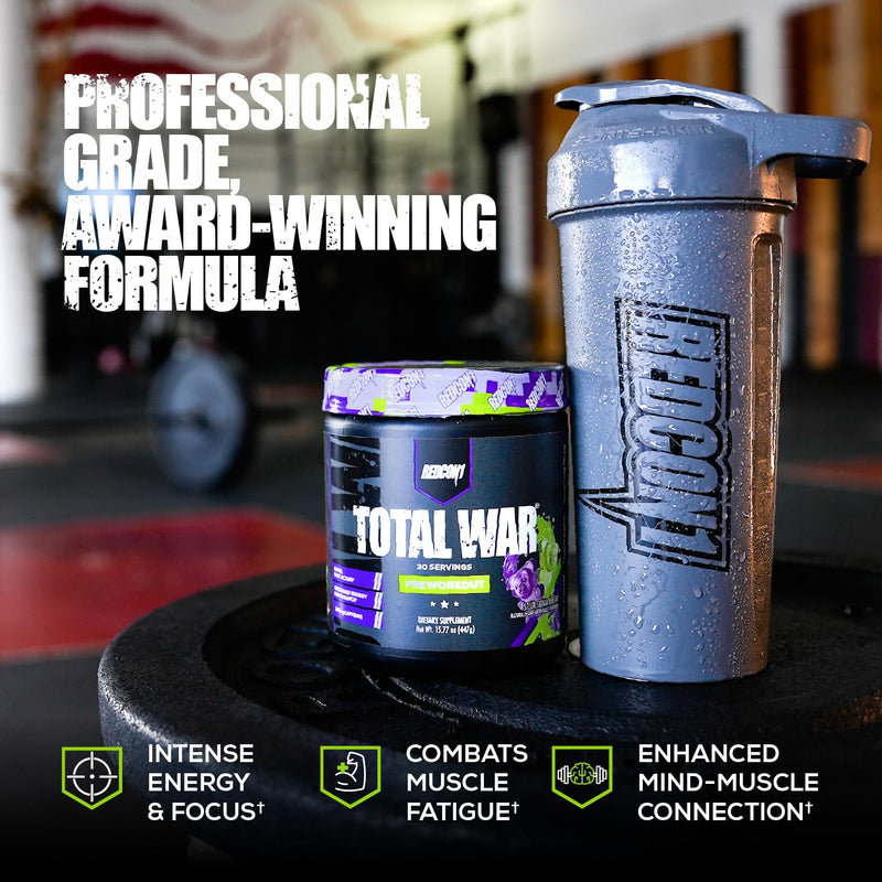 [Australia] - REDCON1 Total War Pre Workout - L Citrulline, Malic Acid, Green Tea Leaf Extract for Pump Boosting Pre Workout for Women & Men - 3.2g Beta Alanine to Reduce Exhaustion, Vice City 30 Servings 