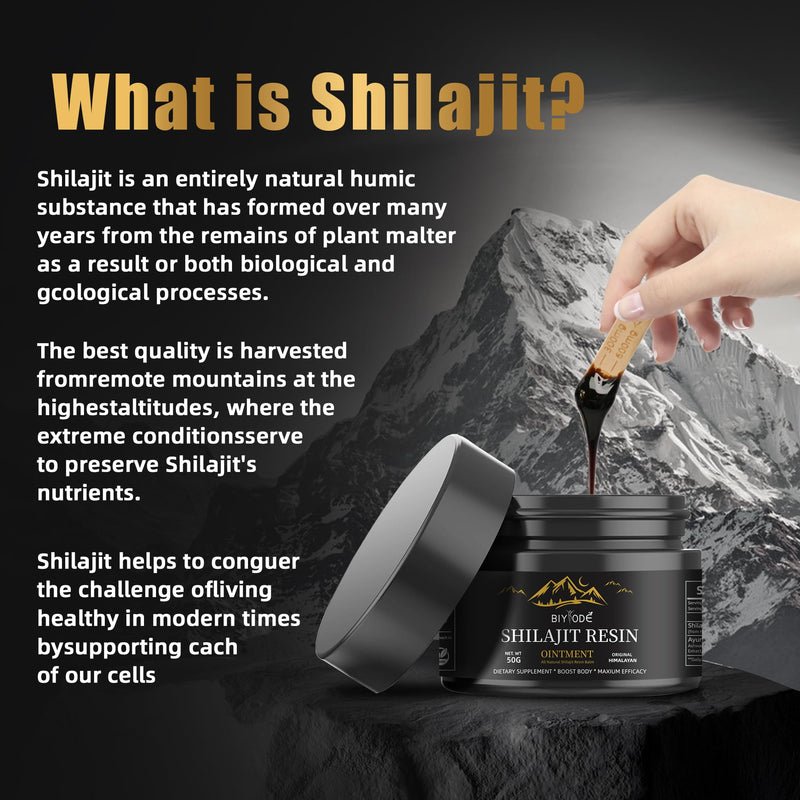 [Australia] - Organic Shilajit Pure Himalayan Supplement for Men Women Rich Fulvic Acid & 85+ Minerals, 600mg/100 Servings. 1.7 Fl Oz (Pack of 1) 