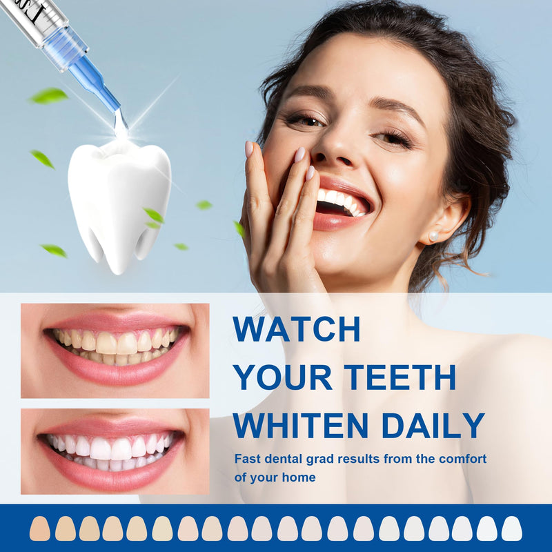 [Australia] - LUCKIN SMILE 10pcs Teeth Whitening Gel Refill with 35% Carbamide Peroxide Suitable for Sensitive Teeth Whitening, Teeth Whiteners Used in Conjunction with Teeth Whitening Kits Blue 