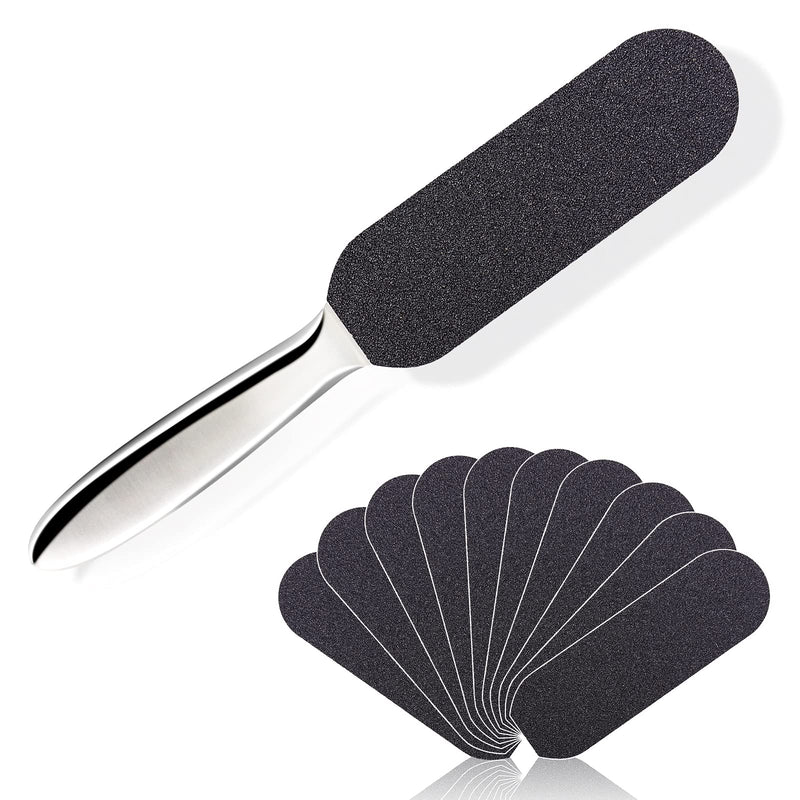 [Australia] - BNG 50 pieces foot file foot rasp set, replacement sandpaper, callus remover for stainless steel foot rasp, calluses, pedicure, dead skin, cuticle remover, #80 
