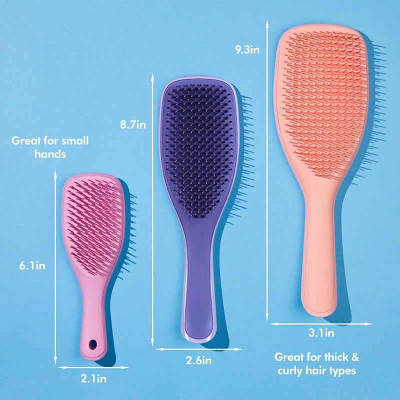 Tangle Teezer Ultimate Detangler Brush Duo, Dry & Wet Hair Brush, Eliminates Knots & Reduces Breakage for All Hair Types, Rosebud and Lilac Purple