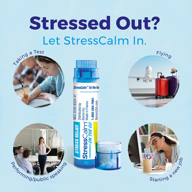 Boiron StressCalm On The Go for Relief of Stress, Anxiousness, Nervousness, Irritability, and Fatigue, 80 Count (Pack of 2)