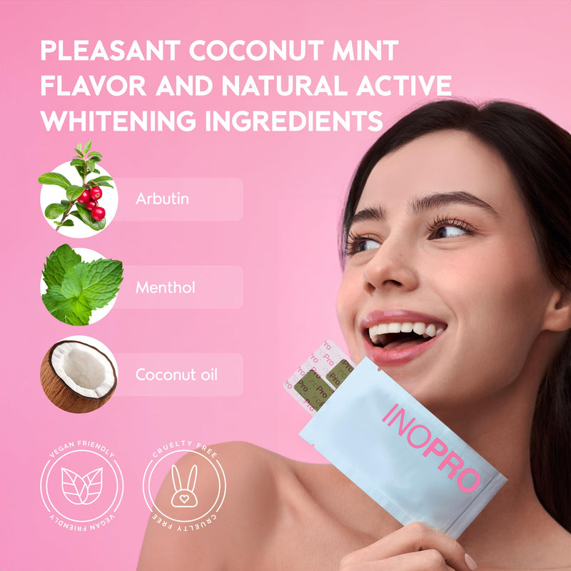 [Australia] - Teeth Whitening Strips 14 Treatments - Peroxide Free - Whitening Without The Harm - Deep Stains Removal - Whitening for Sensitive Teeth - 28 Strips 28 Count (Pack of 1) 