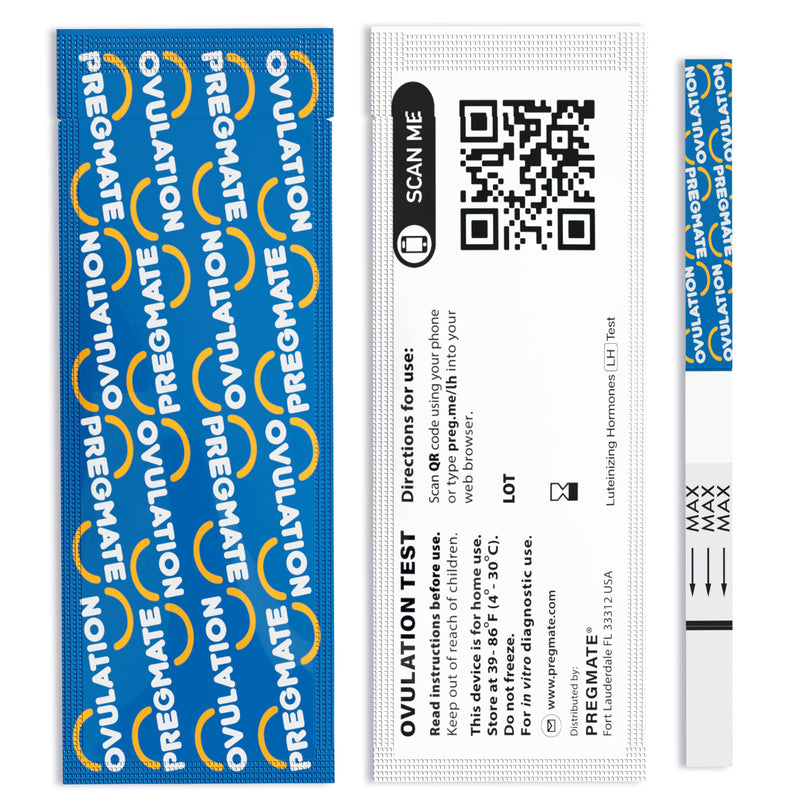 Pregmate 50 Ovulation and 20 Pregnancy Test Strips Predictor Kit