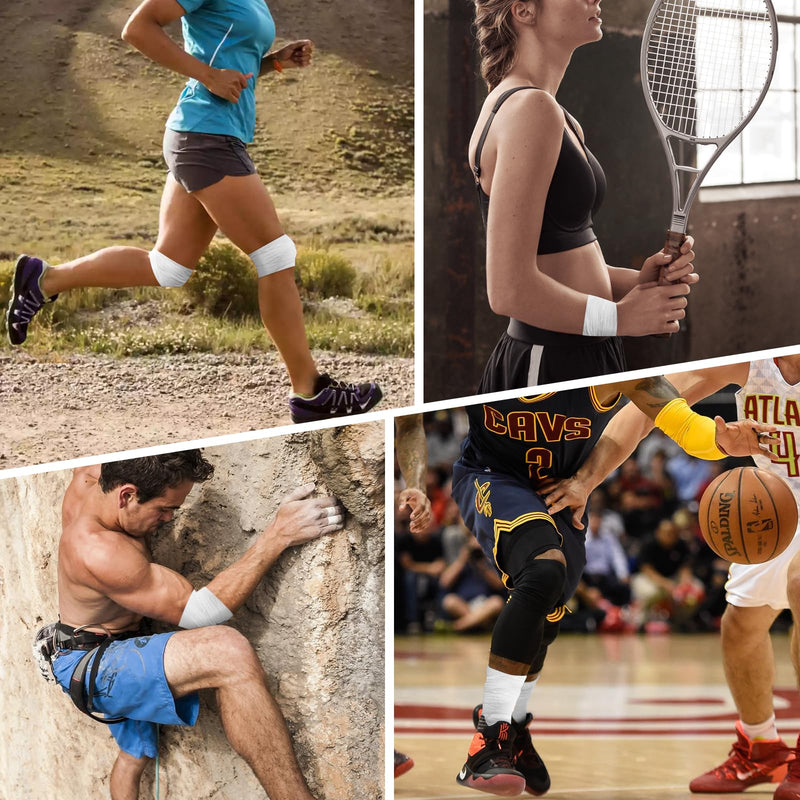 OK TAPE Pre Wrap Tape (4-Rolls, 120 Yards) - Athletic Foam Underwrap for Sports, Protect for Ankles Wrists Hands and Knees, 2.75 Inches - White 2.75 Inch x 30 Yards