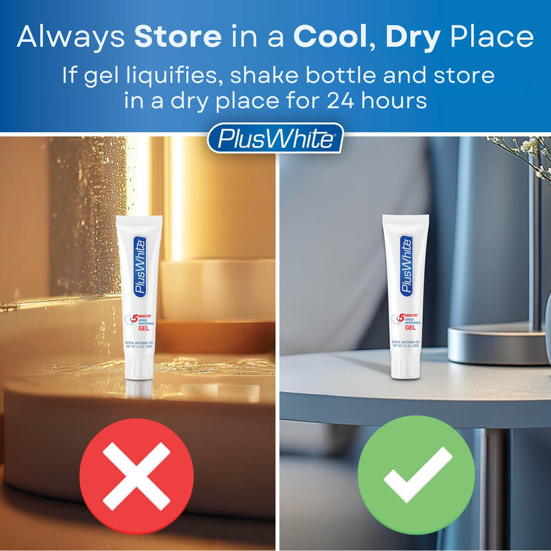 Plus White Premier Whitening System - 5 Minute Speed Whitening Gel, Comfort Fit Mouth Tray & StainGuard Post - Dentist Approved & Professional Grade (2 oz Tube, Mouth Tray and 4 oz Post Rinse) 3 Fl Oz (Pack of 1)