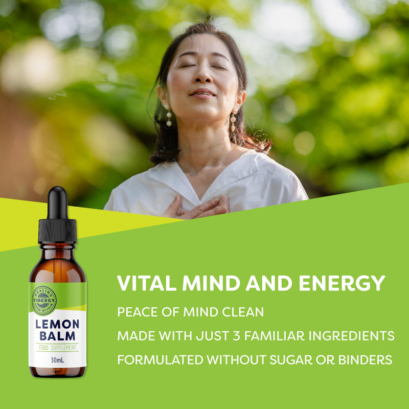 Vimergy Lemon Balm Extract, 30 Servings – Traditionally Used in Herbal Medicine as a Sleep aid in Times of Mental Stress -Can be Used in Tea– Alcohol-Free – Gluten Free, Non-GMO, Vegan (30 ml) 55 ml (Pack of 1)