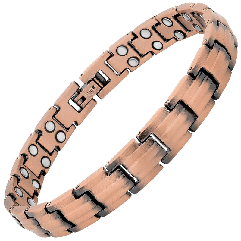 [Australia] - MagnetRX® Pure Copper Bracelets for Women – Ultra Strength Magnetic Copper Bracelet for Women – Adjustable Bracelet Length with Included Sizing Tool Classic Style 