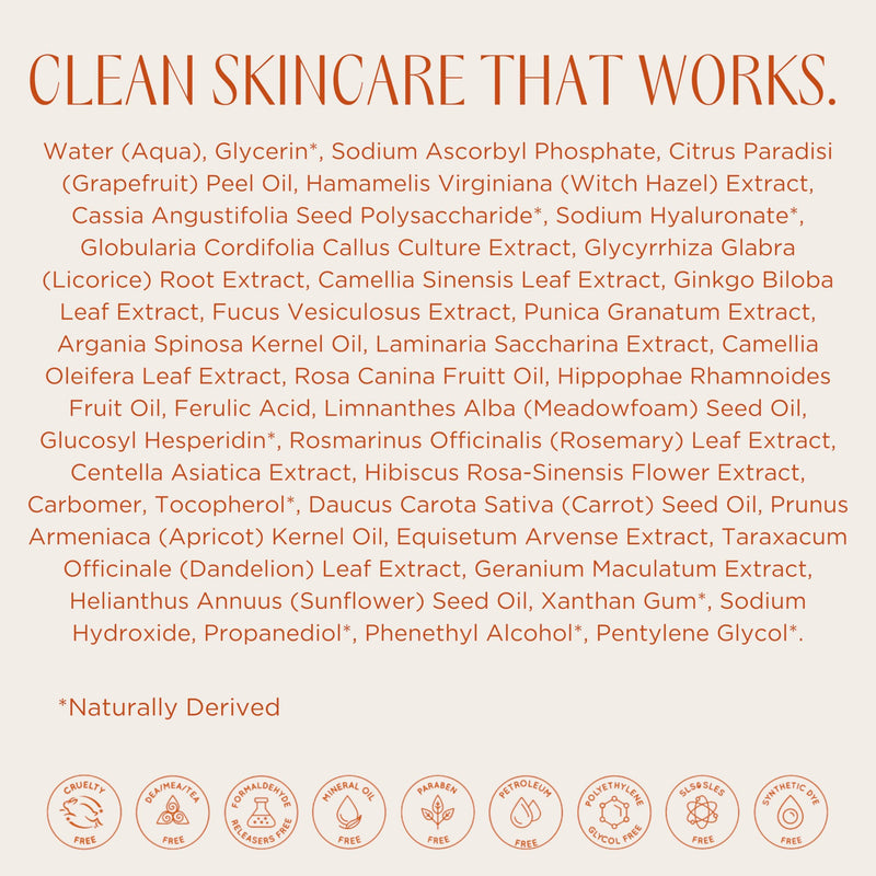 InstaNatural Vitamin C Face Serum, Brightens, Hydrates and Reduces Signs of Aging, with Vitamin C, Hyaluronic and Ferulic Acid, 1 FL Oz | All Skin Types, Brightens, Hydrates, and Reduces Signs of Aging, with Vitamin C, Hyaluronic Acid, and Ferulic Acid
