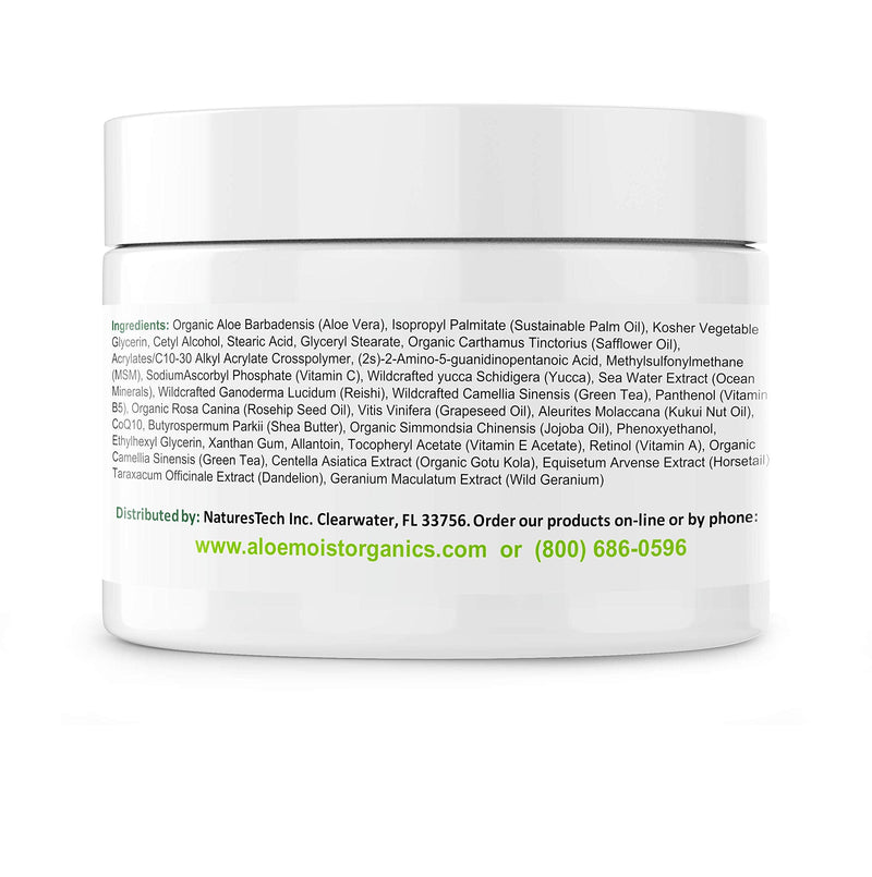 Organic Aloe Vera Face Cream & Body Moisturizing Cream, Natural Aloe Vera Lotion with Vitamin E Oil, Vitamin C, Retinol Cream, Shea Butter – Anti Aging Face Moisturizer for Women, Dry Skin (8 oz) 8 Ounce (Pack of 1)