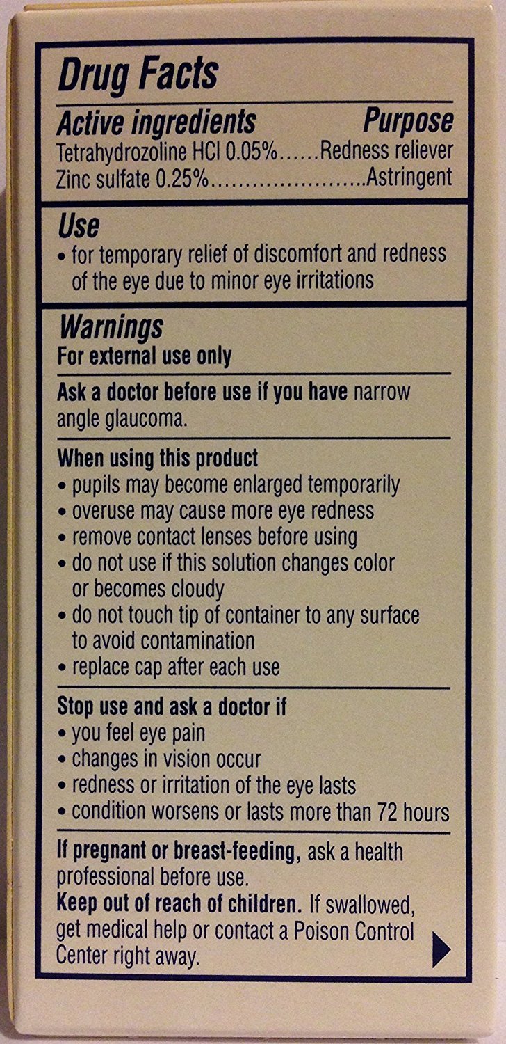 Visine A.C. Eye Drops 0.50 oz (Pack of 4)