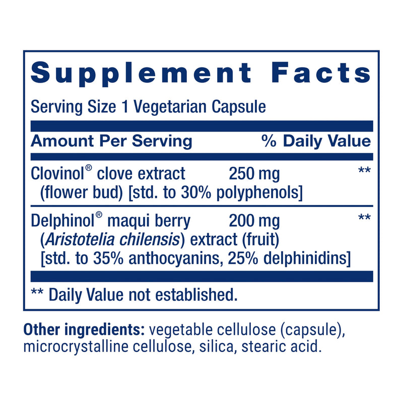 Life Extension Glycemic Guard, 30 Capsules | Clove & Maqui Berry Extract, Helps Maintain Already-Healthy Glycemic Balance, Gluten-Free, Non-GMO & Vegetarian, 1 Daily