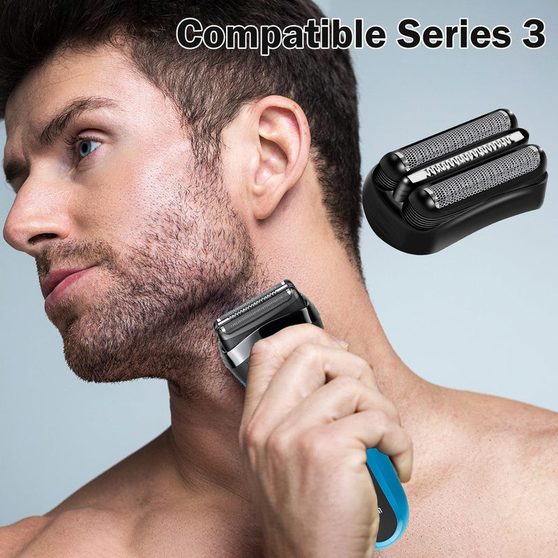 [Australia] - Series 3 shaving head, shaving head series 3 razor men's electric shaver replacement shaving part shaving head replacement part 21B suitable for 3 series 300S/301S/310S/3020S/3030S/3040S/3080S/3050CC/3090CC 