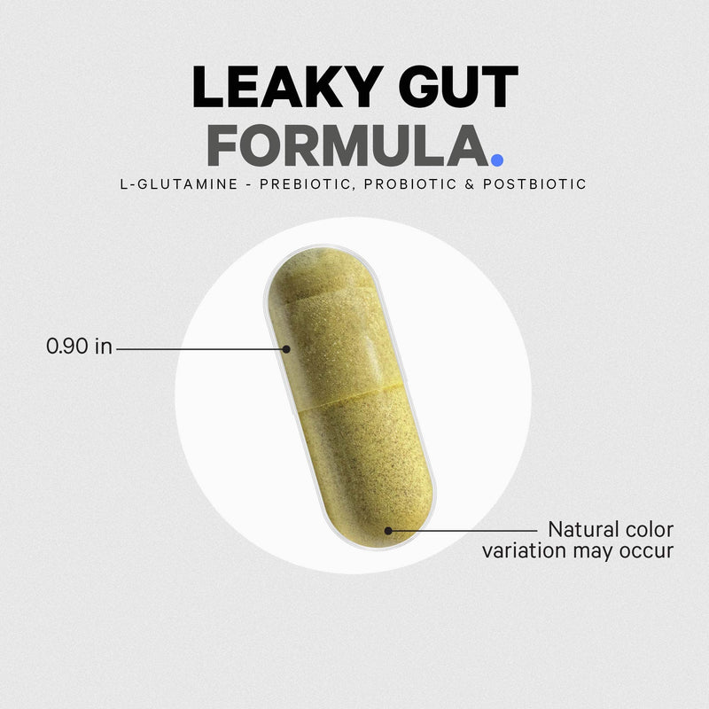 [Australia] - Codeage Leaky Gut, L-Glutamine for Gut Health Support, N-Acetylglucosamine Supplement, Probiotic, Butyric Acid, Polyphenols, Quercetin, DGL, Berberine, BioPerine, Cinnamon, Vegan, Non-GMO, 60 Capsules 60 Count (Pack of 1) 