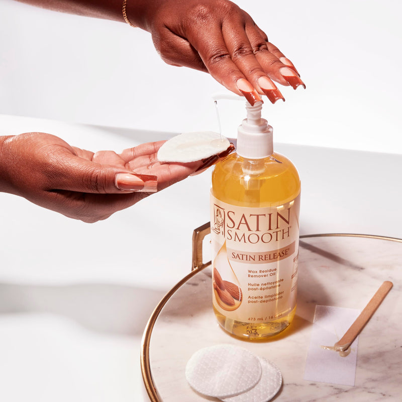 [Australia] - Satin Smooth Satin Release Wax Residue Remover Oil, Post-Wax Treatment Fast-Dissolving, 16 oz, 1-pack 16 Fl Oz (Pack of 1) 