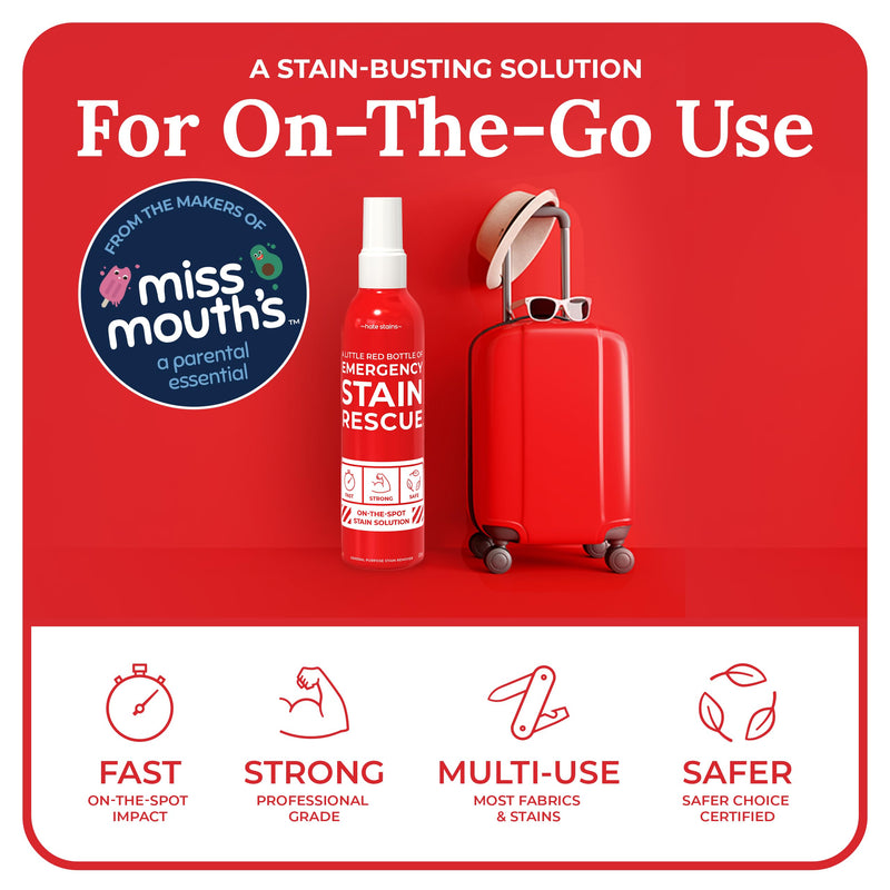 [Australia] - EMERGENCY STAIN Remover Spray – 4oz Laundry Stain Remover for Clothes, Upholstery Fabric, Carpet - Works on Most Blood, Grass, Coffee, Mud, Grease & Oil Stain Remover 4 Fl Oz (Pack of 1) 