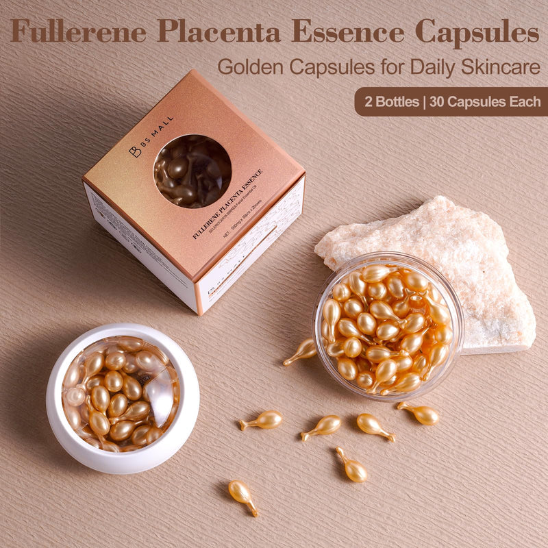 Nourishing Hydrating Essence Serum BS-MALL 60 Capsules Vitamin E - Gentle Skin Repair & Anti-aging Facial Care For Women, Daily Skincare Essential