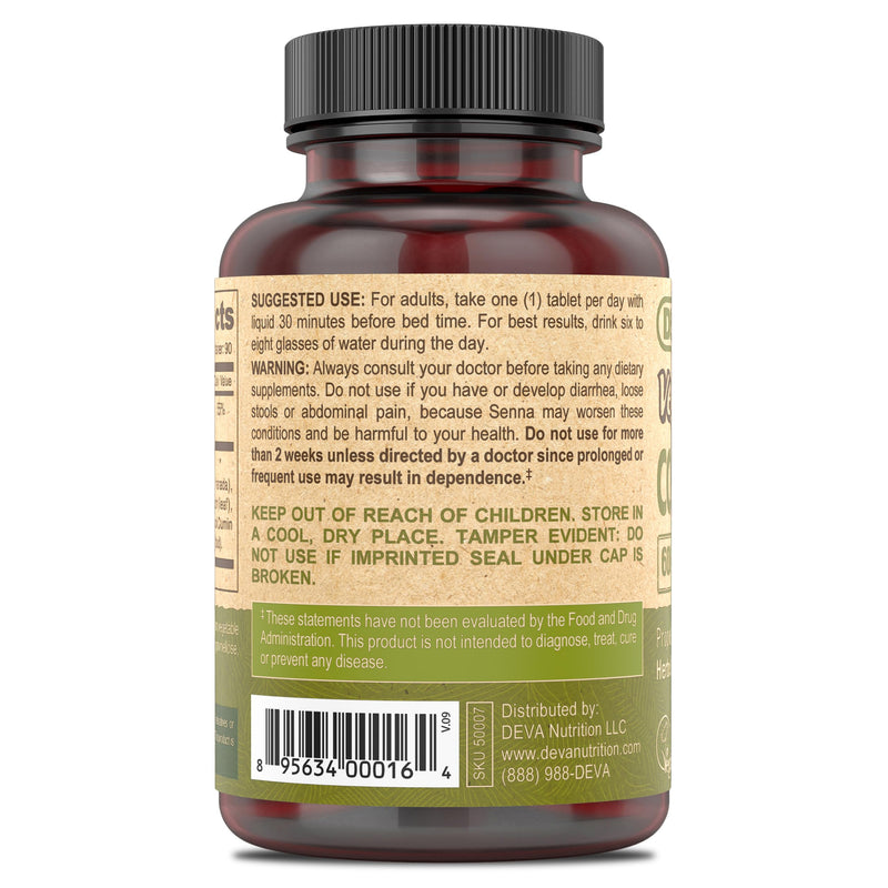 [Australia] - DEVA Vegan Colon Assist ‚Äì Tablets with Magnesium, Triphala, Psyllium Husk, Senna, Cinnamon and More, 90 Count 90 Count (Pack of 1) 