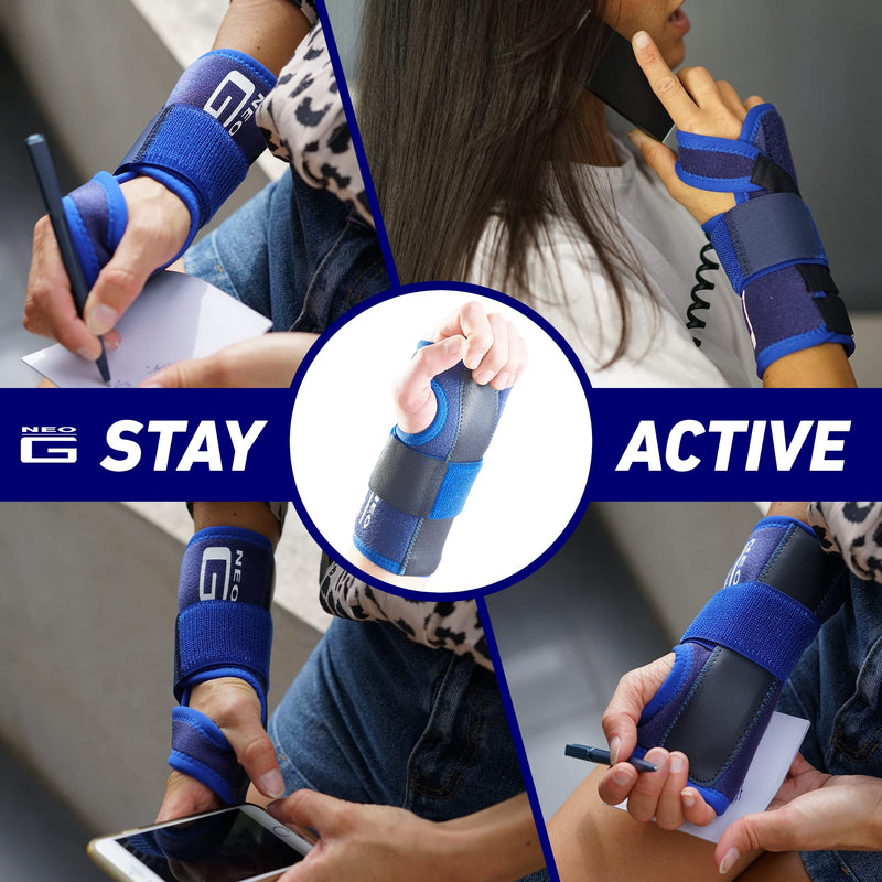 [Australia] - Neo-G Stabilized Carpal Tunnel Wrist Brace - Tendonitis Wrist Brace - For Arthritis, Tendonitis, Joint Pain, Sprains - Adjustable Compression - Right Hand - Class 1 Medical Device 