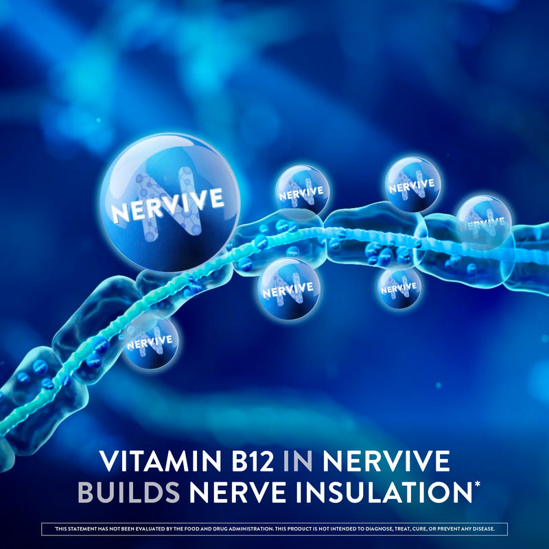 Nervive Nerve Health, Alpha Lipoic Acid, Fortify Nerve Health, Healthy Nerve Function, Healthy Blood Circulation, Supplement, Tablet, 30 Tablets 30 Count (Pack of 1)