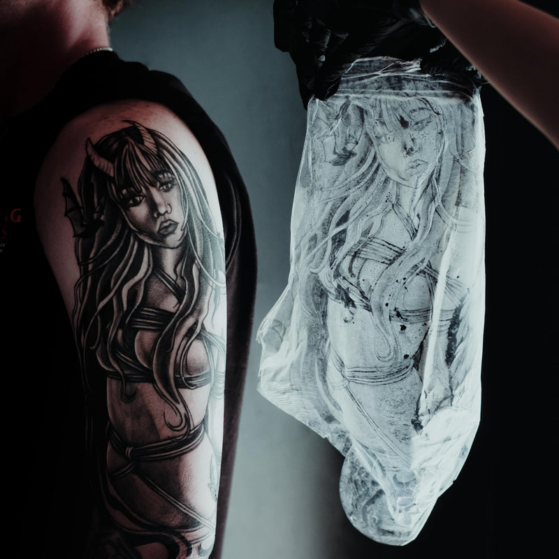 [Australia] - Saniderm Original Tattoo Aftercare Bandage (Personal Roll, 10.2 in x 2 yd) Personal Roll (10 in x 2 yd) 