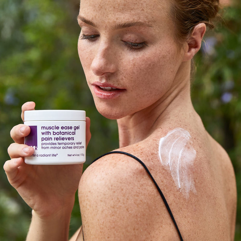 LATHER Muscle Pain Relief Gel - Muscle Therapy to Aid Muscle Soreness - Fast Acting Gel with Menthol Helps Ease Back Pain Relief, Neck Pain Relief, Knee Pain Relief, Lower Back Pain Relief - 4 Oz