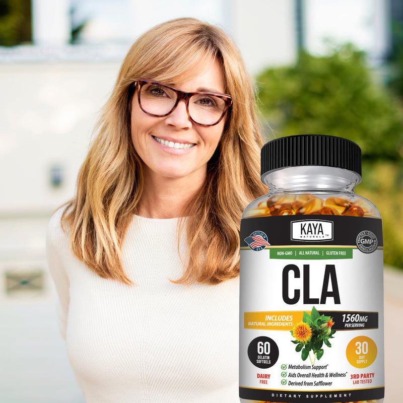 [Australia] - Kaya Naturals CLA Capsules ‚Äì Conjugated Linoleic Acid ‚Äì Non-GMO & Gluten-Free (60 Count (Pack of 1)) 60 Count (Pack of 1) 